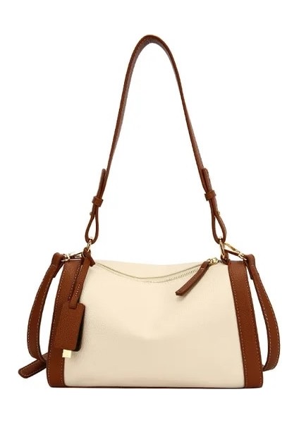 Kadınlar Için 26CMX10CMX16CM Tasarımcı Kontrast Omuz Boston Çantası Lüks Marka Omuz Çantaları Kadın Için Çok Yönlü Messenger Çanta Işe Gidiş (Yurt Dışından)