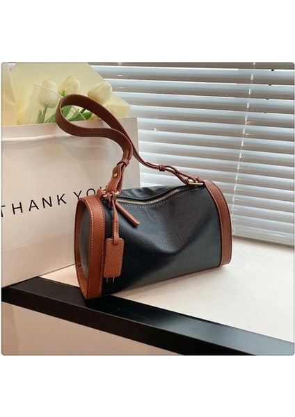 Kadınlar Için 26CMX10CMX16CM Tasarımcı Kontrast Omuz Boston Çantası Lüks Marka Omuz Çantaları Kadın Için Çok Yönlü Messenger Çanta Işe Gidiş (Yurt Dışından) modelleri