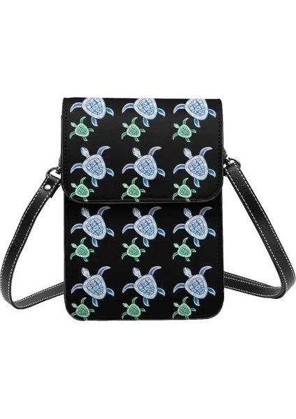 Stil 1 Bir Boyut Hawaii Kaplumbağalar Omuzdan Askili Çanta Sevimli Hayvan Streetwear Öğrenci Cep Telefonu Çantası Hediyeler Yeniden Kullanılabilir Deri Çanta (Yurt Dışından)