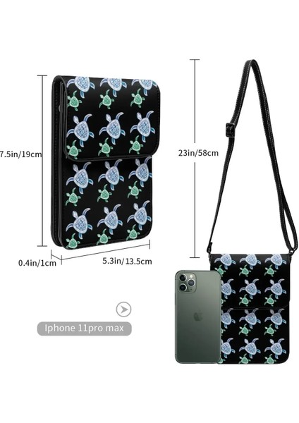 Stil 1 Bir Boyut Hawaii Kaplumbağalar Omuzdan Askili Çanta Sevimli Hayvan Streetwear Öğrenci Cep Telefonu Çantası Hediyeler Yeniden Kullanılabilir Deri Çanta (Yurt Dışından) fırsatları