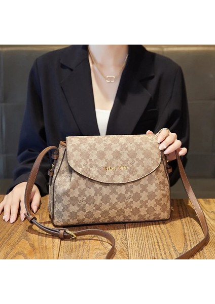 Kahve Ivk Lüks Kadın Omuz Çantaları Tasarımcı Crossbody Omuz Çantalar Çanta Kadın Debriyaj Seyahat Çantası (Yurt Dışından) modelleri