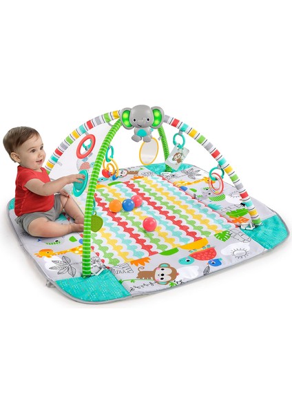 "parlak Başlangıçlar 5'i 1 Arada Top Havuzu Oyun Salonu - Bebekler Için Tamamen Tropikal Eğlence!" fırsatları