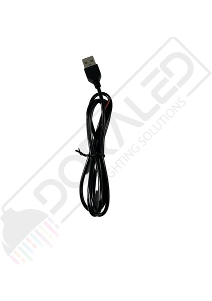 Dora Led 100 cm USB Erkek Kablo 2 Amper Ucu Açık USB Kablo