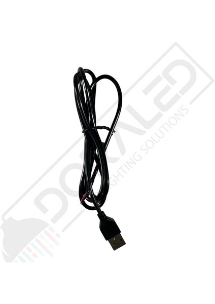 Dora Led 100 cm USB Erkek Kablo 2 Amper Ucu Açık USB Kablo