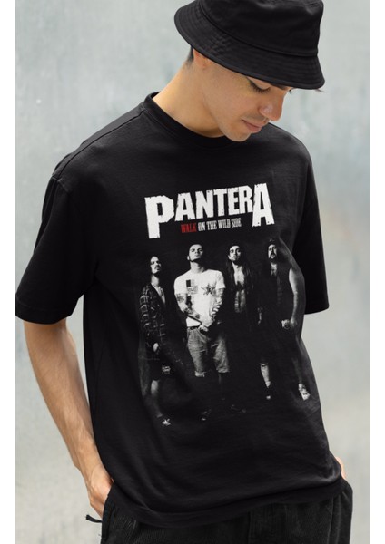 Pantera Baskılı T-Shirt, Unisex Rock Metal Müzik Temalı Tişört modelleri