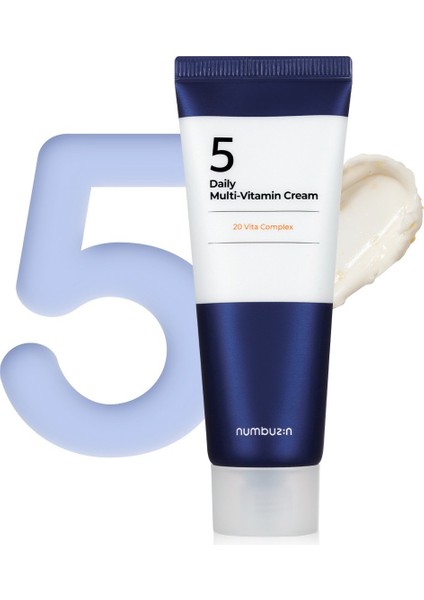 No.5 Daily Multi-Vitamin Cream - 22 Çeşit Vitamin İçeren Besleyici Krem 60 ml