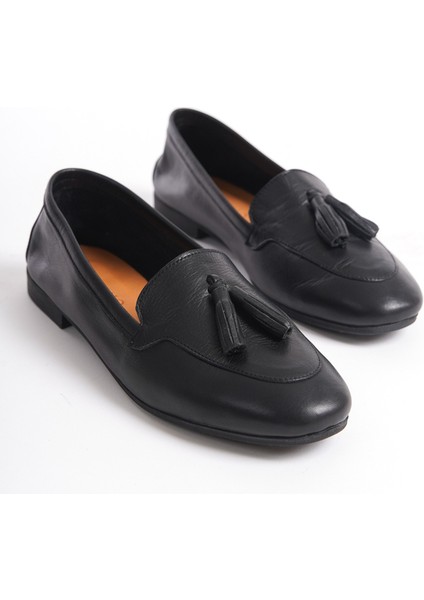 Mubiano Hakiki Deri Collection Kadın Babet Siyah -MCMNG2455-S fiyatları