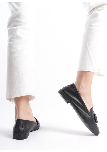 Mubiano Hakiki Deri Collection Kadın Babet Siyah -MCMNG2455-S indirimleri