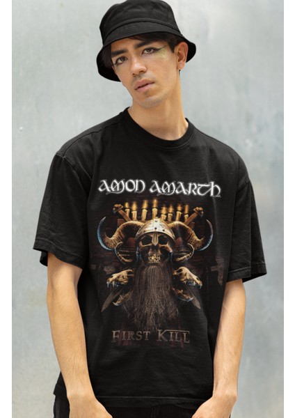 Amon Amarth Baskılı T-Shirt, Unisex Rock Metal Müzik Temalı Tişört fiyatları
