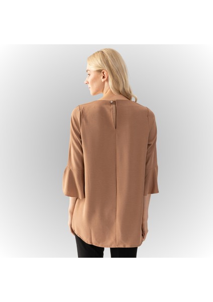 Kadın Vizon Damla Yaka Yarım Kol Salaş Kesim Aerobin Tunik fırsatları