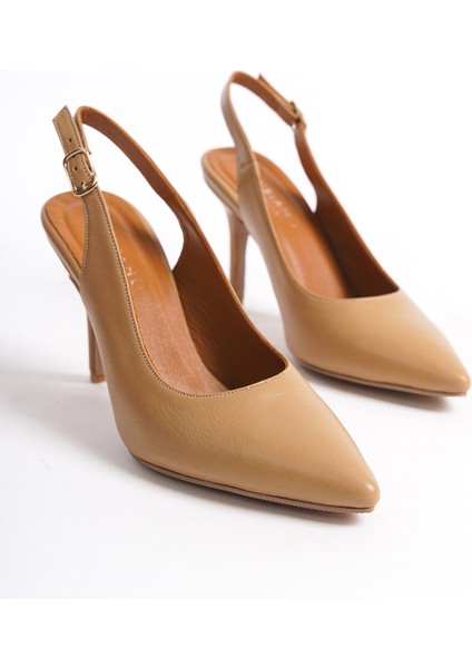 Kadın Topuklu Deri Stiletto & Ayakkabı Nude -MCALM433-N fırsatları