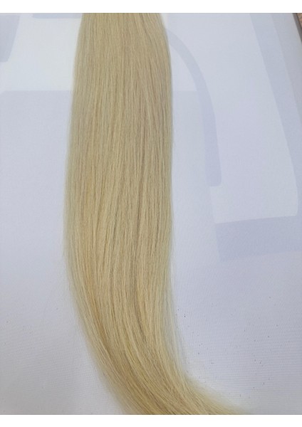 Platin Özbek 65-70 cm %100 Gerçek Saç 150 Adet Mikro Kaynak, 0.6 Gramdır 150 Adet 90 Gram Gelmektedir