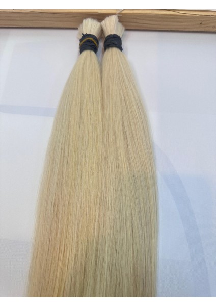 Platin Özbek 65-70 cm %100 Gerçek Saç 150 Adet Mikro Kaynak, 0.6 Gramdır 150 Adet 90 Gram Gelmektedir