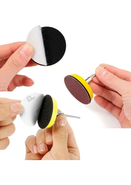 Dremel Tarzı Mini Kalıpcı Vız Vız Lar Için 5cm Zımpara Pedi Cırtlı 50MM Zımpara Tabanı (Zımparasız)