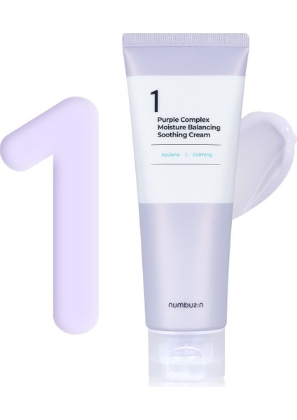 No.1 Purple Complex Moisture Balancing Soothing Cream - Nem Dengeleyici, Yatıştırıcı Yüz Kremi 100 ml