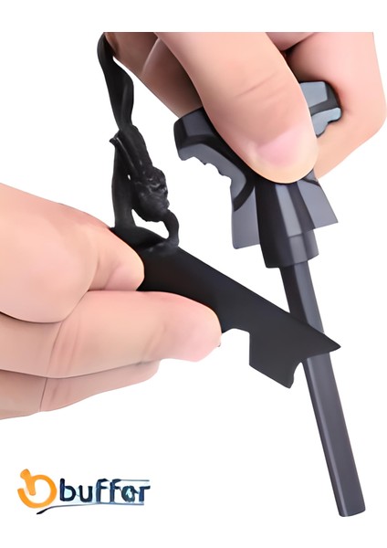 Acil Durum Magnezyum Çubuk Çakmaktaşı Hayatta Kalma Ateş Başlatıcı Çakmak Kiti Düdük Hediyeli fiyatları