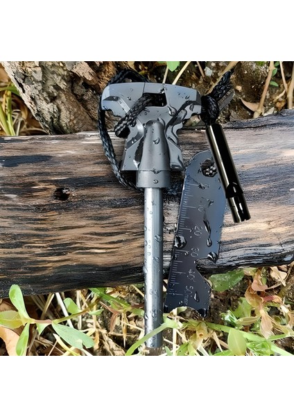 Acil Durum Magnezyum Çubuk Çakmaktaşı Hayatta Kalma Ateş Başlatıcı Çakmak Kiti Düdük Hediyeli fırsatları