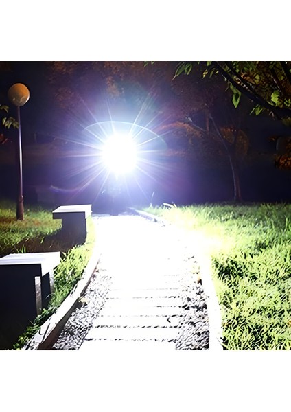 Solar Enerjili USB ile Şarj Edilebilir Ledli Bisiklet Feneri Kornalı ve Su Geçirmez Far