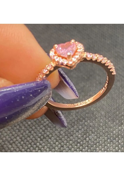 Işıltılı Yüksek Kalp Taşlı Yüzük fırsatları