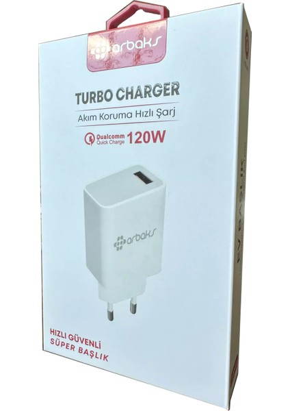 120W USB Turbo Hızlı Qualcomm Şarj Balığı Arbaks ARB-403