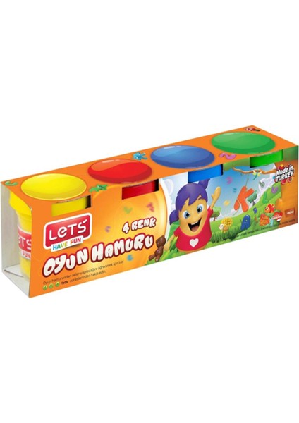 Oyun Hamuru Let's Oyun Hamuru 4 Renk Oyuncak Hamur