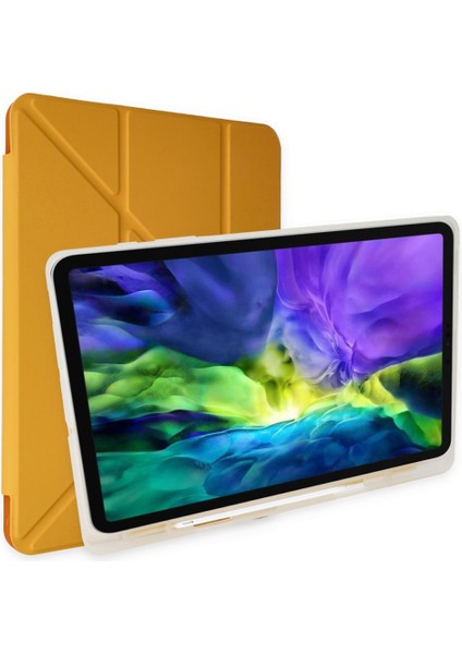 Ipad 10.2 (8.nesil) Kılıf Kalemlikli Mars Tablet Kılıfı - Ürün Rengi : Lila - Lisinya