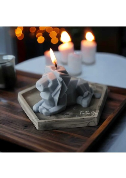 Elmas Aslan Mum Silikon Kalıbı