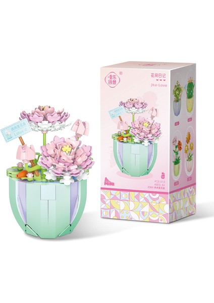JeaLove Jea Love 6 Yaş ve Üzeri Için Çiçekli Oyuncak Yapım Seti (312 Pellets) (Yurt Dışından)