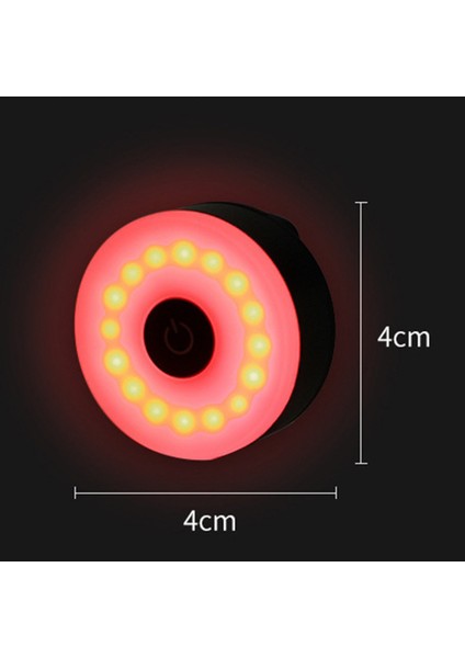 Mini LED Bisiklet Kuyruk Işık Bisiklet Arka Işık Arka Lambası USB Şarj Edilebilir Ipx5 Su Geçirmez Bisiklet Aksesuarı, Gri (Yurt Dışından)