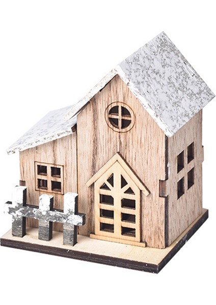 Noel-Köy Evi Dekor Ahşap Rustik Dekor Işık ile Noel Fener Dekor Köy Koleksiyonu Için Noel Süsleri (Yurt Dışından) fiyatları