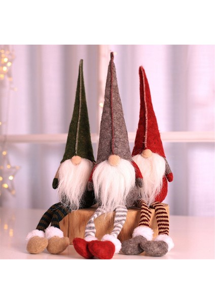 3 Adet Yeni Noel Dekor Uzun Bacaklar Rudolph Bebek Noel Hediyesi Otel Alışveriş Merkezi Pencere Dekorasyonu (Yurt Dışından) fiyatları