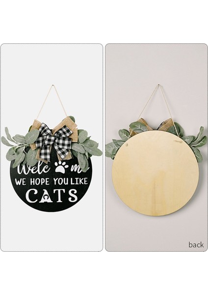 Hoş Geldiniz Çelengi Burcu Çiftlik Evi Ön Sundurma Dekorasyonu-Umarız Kedileri Beğenirsiniz-Ev Dekorasyon Hediyeleri (Yurt Dışından) fırsatları