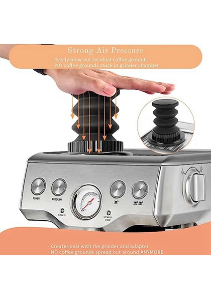 Üfleme Toz Haznesi Kahve Öğütücü Hava Üfleme Körüklü Çekirdek Dozaj Haznesi (Siyah Kapak),запасные Части Для Кофемашины (Yurt Dışından) fırsatları