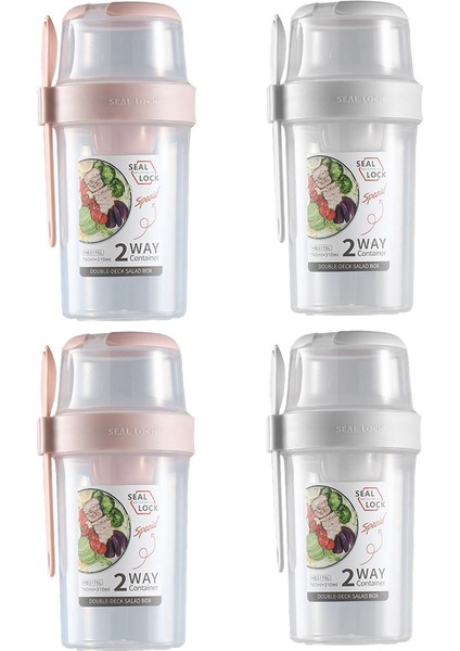 Sızdırmaz Gecelik Kapaklı Yulaf Kapları - Kapaklı Yoğurt Kapları - Mason Kavanoz Istiflenebilir Tasarım, 4'lü Paket,запасные Части Для Кофемашины (Yurt Dışından)