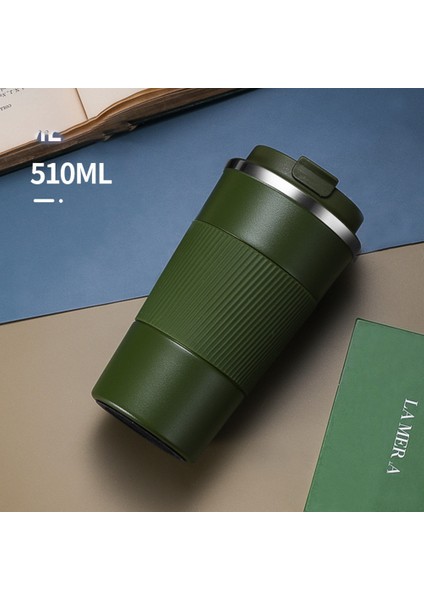 510ML Çift Paslanmaz Çelik 304 Kahve Kupa Sızdırmaz Araba Olmayan Termos Seyahat Termos Bardak Su Şişesi Yeşil,запасные Части Для Кофемашины (Yurt Dışından) fırsatları