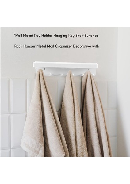 Duvara Montaj Anahtar Tutucu Asılı Anahtar Raf Çeşitli Eşyalar Raf Askı Metal Posta Organizatör Dekoratif, Siyah,организаторы Hmoe (Yurt Dışından) fiyatları