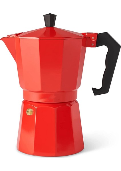 Espresso Makinesi, Güçlü Taze Demlenmiş Espresso Kahvesi Için Italyan Kahvesi 6 Fincan Moka Pot (Kırmızı),запасные Части Для Кофемашины (Yurt Dışından)