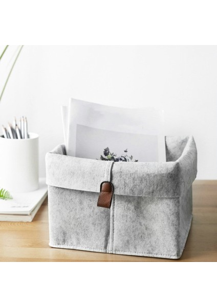 Iskandinav Keçe Depolama Sepeti Oturma Odası Çay Masası Çeşitli Eşyalar Depolama Sepeti Kumaş Keçe Saklama Kutusu Yatak Odası Çorap Gri,организаторы Hmoe (Yurt Dışından) fırsatları