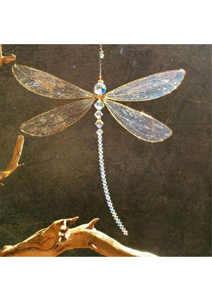 Kristal Yusufçuk Pencere Dekoru Boncuklu Asılı Süs 15X15CM,ДЕКОРАТИВНЫЕ Подарки (Yurt Dışından) fiyatları