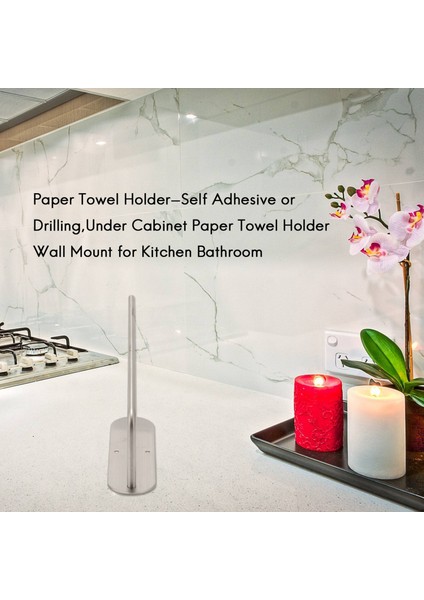 Kağıt Havluluk-Kendinden Yapışkanlı Veya Delme, Dolap Altı Kağıt Havluluk Mutfak Banyo Için Duvara Montaj,организаторы Hmoe (Yurt Dışından) fiyatları