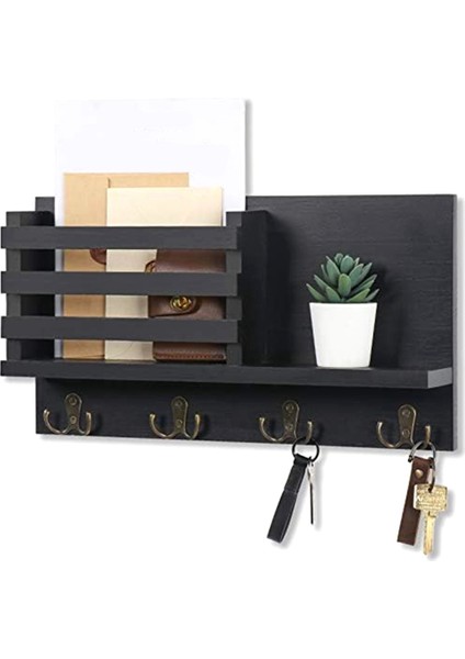 Koridor Mutfak Çiftlik Evi Dekoru Için Anahtar Kancalı Duvar Rustik Posta Organizatörü Için Posta Tutucu,декоративные Подарки (Yurt Dışından) fiyatları