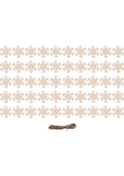 Noel Süslemeleri Kar Tanesi Ahşap Kesme Kar Tanesi Ahşap Cips Süslemeleri Boş Kar Tanesi Ahşap Süsler,декоративные Подарки (Yurt Dışından)