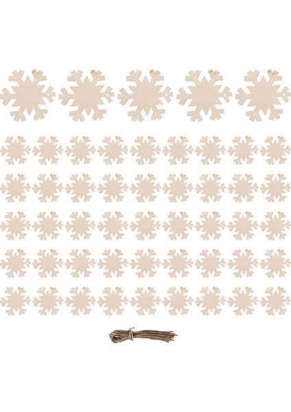 Noel Süslemeleri Kar Tanesi Ahşap Kesme Kar Tanesi Ahşap Cips Süslemeleri Boş Kar Tanesi Ahşap Süsler,декоративные Подарки (Yurt Dışından) modelleri