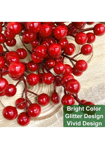 25 Adet 20CM Berry Noel Süslemeleri Kaynaklanıyor, Noel Seçtikleri Dallar Çubuklar Dallar,декоративные Подарки (Yurt Dışından) fiyatları