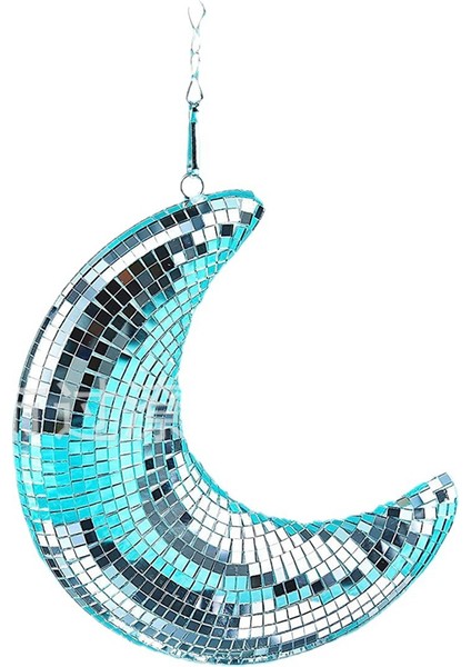 Disko Topu Ay Şekilli Disko Topları Dekor Parti, Oda, Ev, Bar, Asılı Disko Dekor Retro-Yansıtıcı Disko Topu Işıkları,декоративные Подарки (Yurt Dışından)