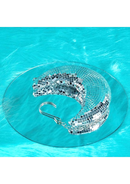 Disko Topu Ay Şekilli Disko Topları Dekor Parti, Oda, Ev, Bar, Asılı Disko Dekor Retro-Yansıtıcı Disko Topu Işıkları,декоративные Подарки (Yurt Dışından) fiyatları