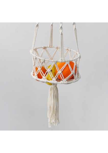 Iskandinav Tarzı El Yapımı Dokuma Saksı Net Çanta / Pamuk Halat Asılı Bitki Sling Çanta / Meyve Asılı Net Çanta,декоративные Подарки (Yurt Dışından) fırsatları