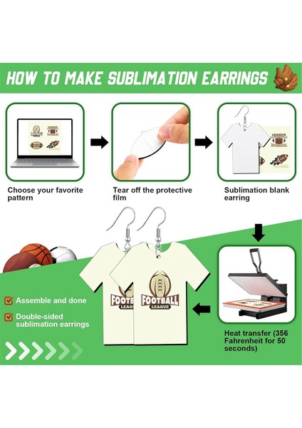 100 Adet Süblimasyon Boşlukları Gömlek Süblimasyon Küpe Boşlukları Süblimasyon Süsler Süblimasyon Takı Boşlukları,декоративные Подарки (Yurt Dışından)