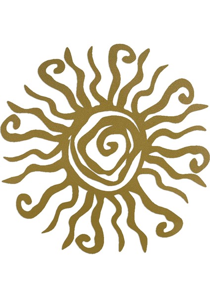 Sun Metal Duvar Sanatı Dış Mekan Dekoru - 11,8 Inç Pas Korumalı Duvar Heykeli Bahçe Altın Için Mükemmel,декоративные Подарки (Yurt Dışından)