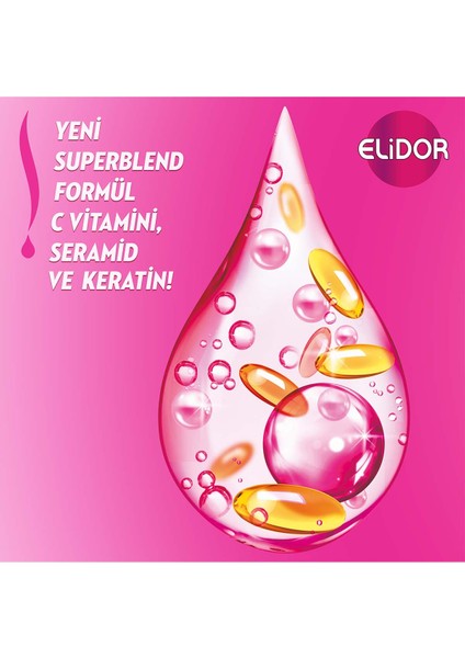 Superblend Sıvı Saç Bakım Kremi Güçlü ve Parlak Pürüzsüzleştirici ve Canlandırıcı Bakım 200 ml